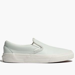 MADEWELL Mint Leather Vans 7.5